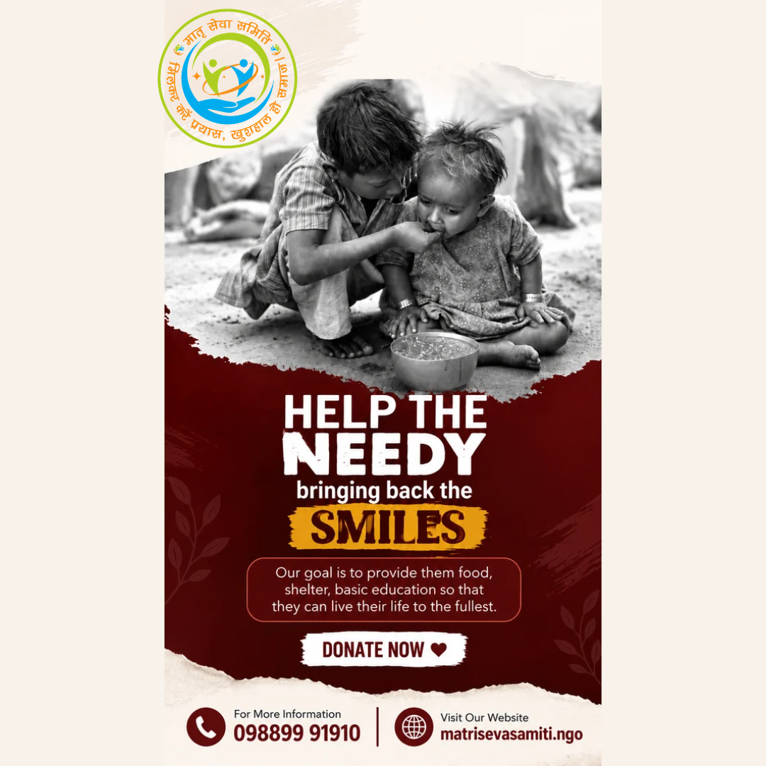Helping the Needy: Food, Shelter and Education Support for Underprivileged Children in Prayagraj